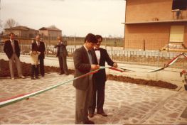 1985 inaugurazione pasticceria a Piumazzo